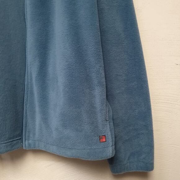 Woolrich Fleece Jacket Size Xl Mens Full Zip Blue Long Sleeve Fall Pockets - Picture 4 of 9